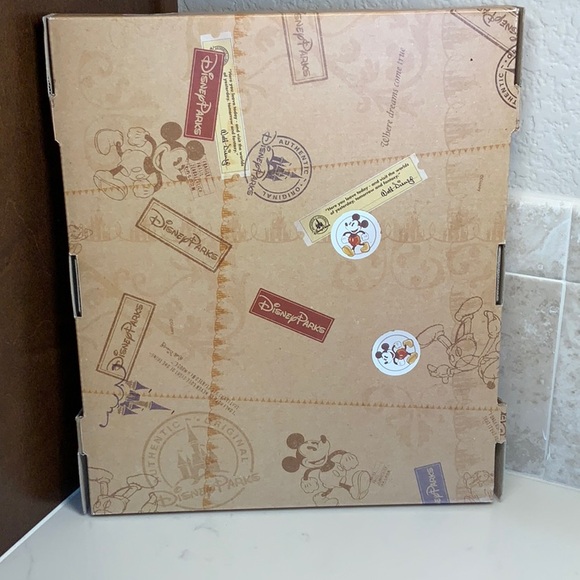 Disney 8x10 Wood Picture Frame Mickey Mouse Head Accents Red-ish-brown and Black - Picture 2 of 6